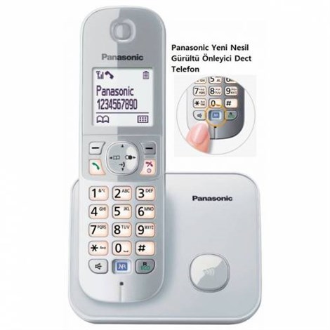  Panasonic KX-TG6811 Gri Telsiz Telefon
